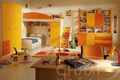 Детская комната Л-класс: оранжевые мечты